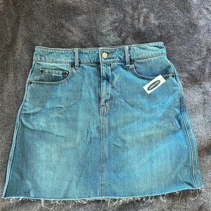Old Navy Blue Jean Mini Skirt